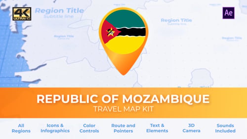 Mapa de Moçambique - Mapa de viagem da República de Mo