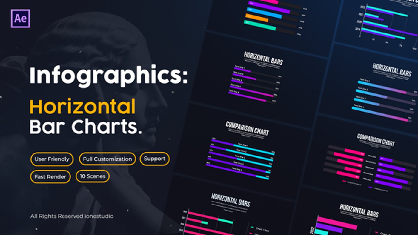 Horizontal Bar Charts, Infographics ft. horizontal bar chart ...