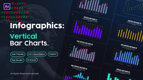 Vertical Bar Charts, Infographics ft. animated & bar - Envato