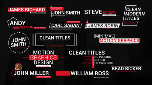 Modern Lower Third Titles