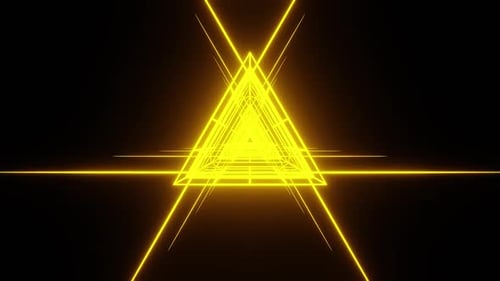 Vj Loop Of The Yellow Triangle Spaceship Travel HD