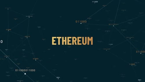 Animation de crypto-monnaie Ethereum 4K