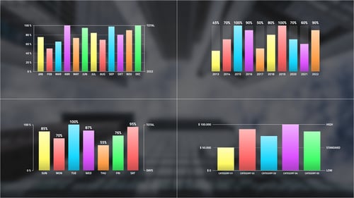 Vertical Bar Infographic | Premiere Pro