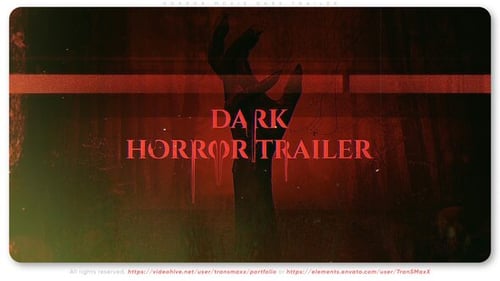 Tráiler oscuro de película de terror