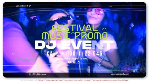 Promo für Musikfestivals