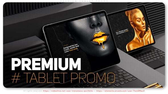 Premium Tablet Promo, Product Promo ft. 3d & advertisement - Envato