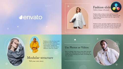 Clean Fashion Slideshow | DaVinci Resolve