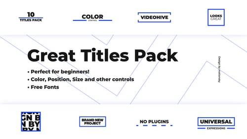 10 Great Titles Pack | Premiere Pro