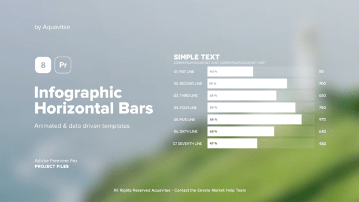 Infographic Horizontal Bar Charts l MOGRT for Premiere Pro ...