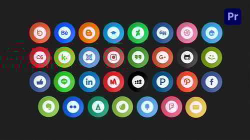 Animated Social Media Icons Pack