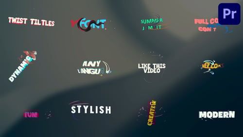 Dynamic Twisting Text Animation Titles