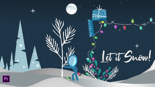 Let it Snow! - Christmas Inkman Greeting