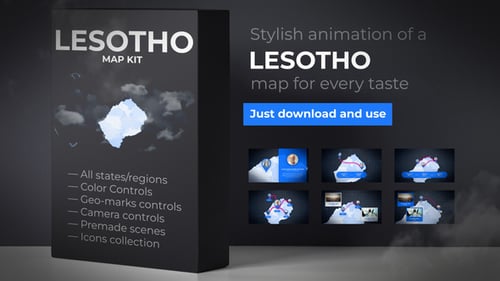 Lesotho Map - Kingdom of Lesotho Map Kit