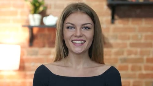 Skype, Online Video chat by Young Girl, Camera View