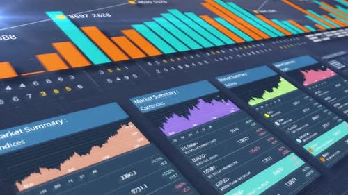 Business Infographic Screen Mockup 06