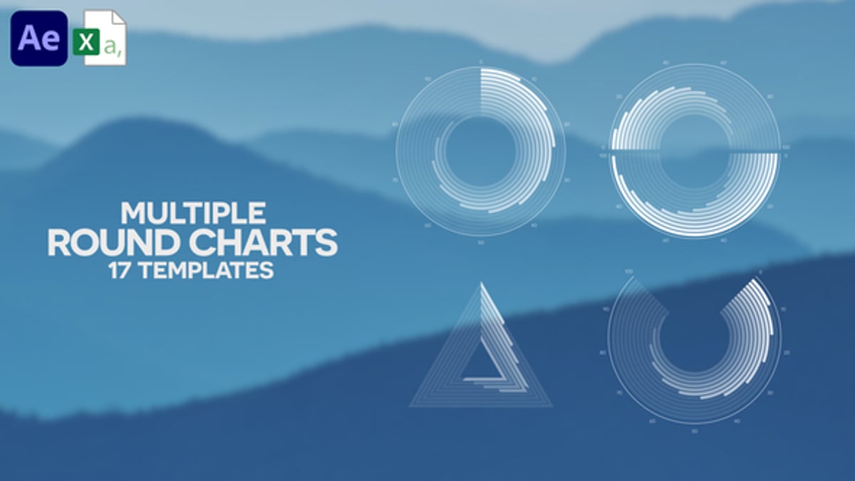 17 Multiple Round Charts | Infographics Pack, Infographics ft. area ...
