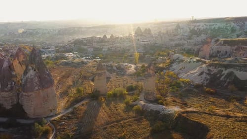 Spectacular Volcanic Rock Formations at Cappadocia Valley