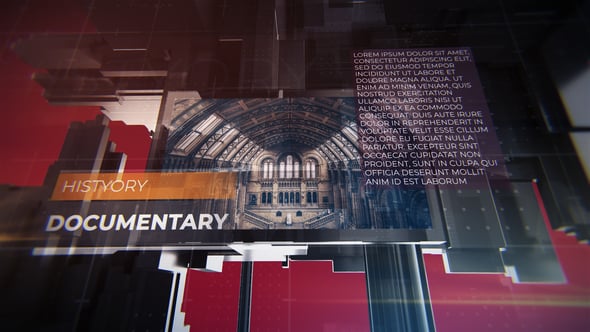 Dynamic History Documentary Intro with 3D Elements, Video Displays ft ...