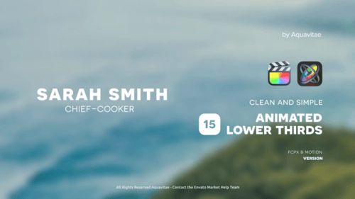 Simple Lower Thirds for Final Cut Pro X