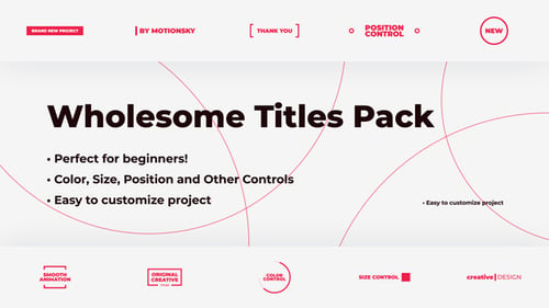 Wholesome Titles Pack | Premiere Pro