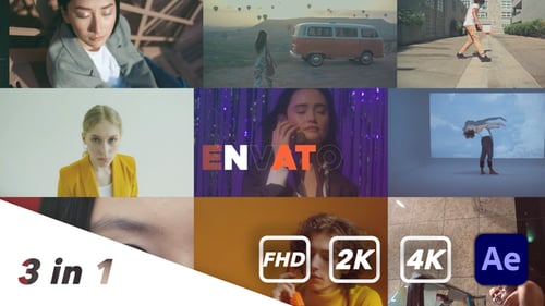 Dynamic Modern Slideshow with Fast Text and Media Transitions