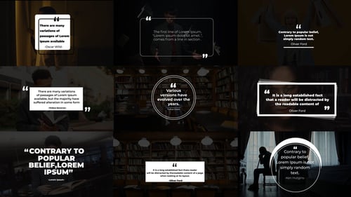 Quotes Titles 1,0 | After Effects