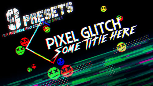 Pixel Glitch | MOGRT Titles