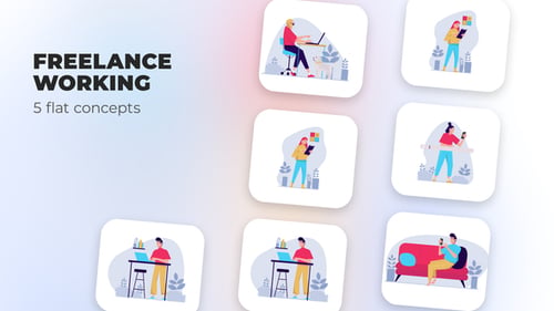 Freelance working - Flat concepts
