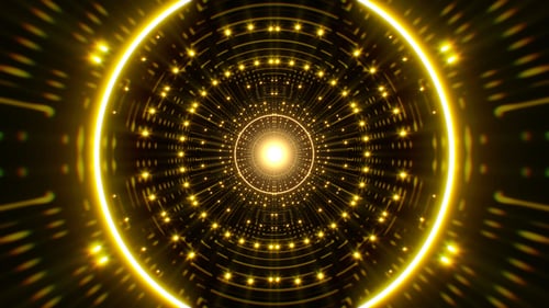 Yellow Glitter Light Seamless Loop