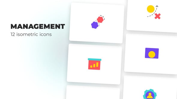 Clean Animated Corporate Management UI Icons, Elements ft. management ...