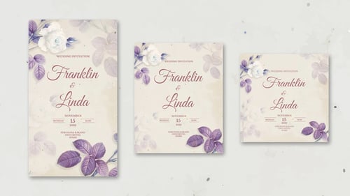 Elegant Floral Wedding Invitation Opener