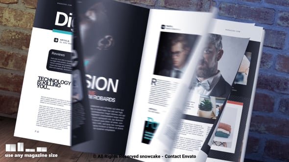 Magazine Promotion Standing, Product Promo ft. magazine mockup & page ...