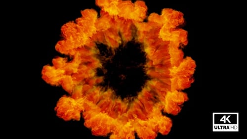 Smoke Shockwave Explosion leuchtendes Orange