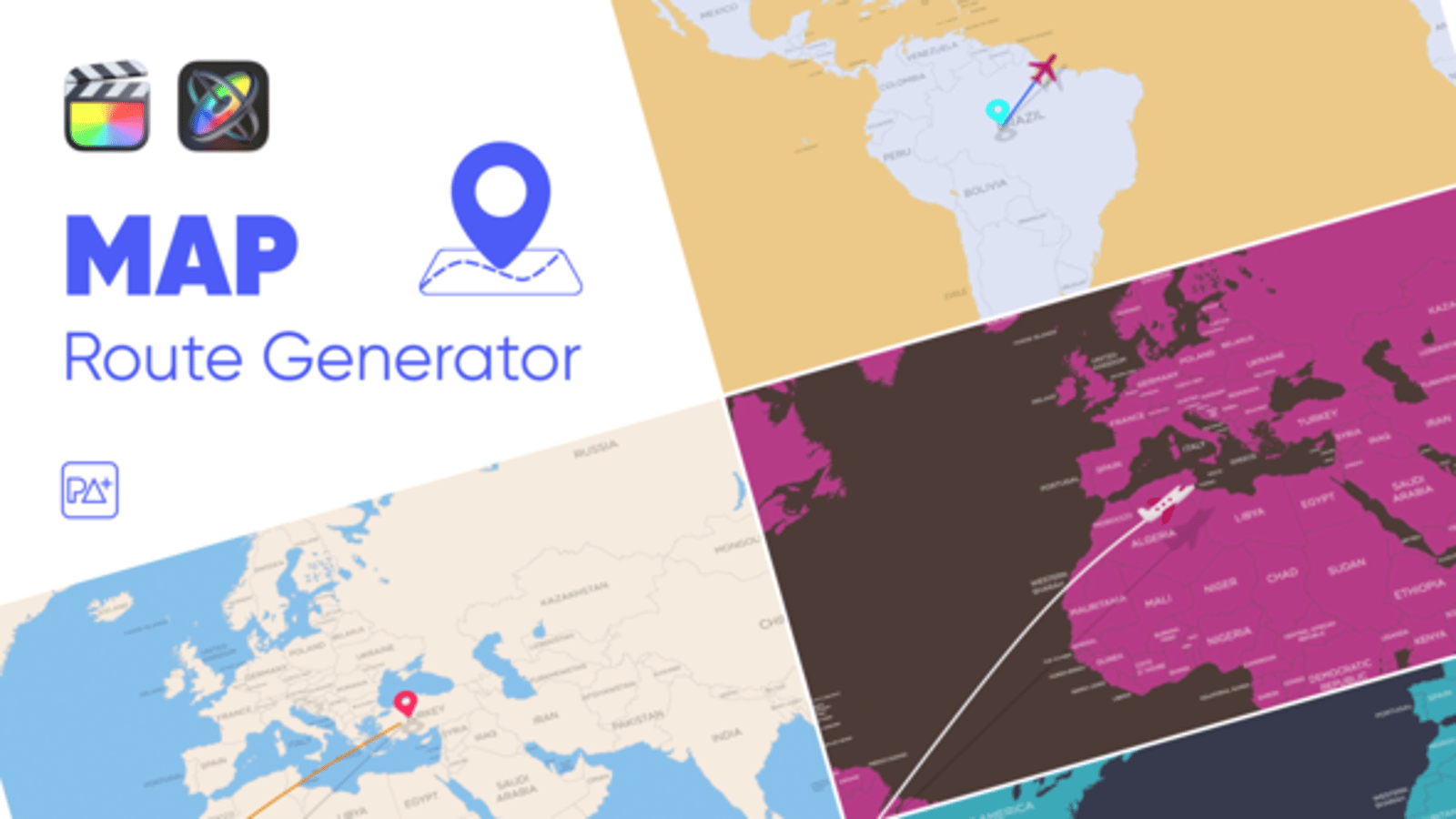 Point to Point Route Generator for Final Cut Pro X, Openers ft. zoom ...