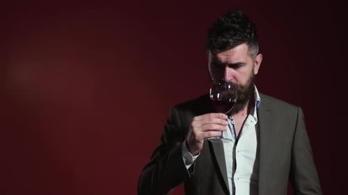 Sommelier Tastes Wine