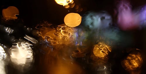 Regen-Nachtlicht Bokeh 4 - Full HD