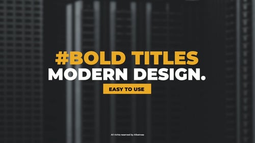 Bold Titles | AE