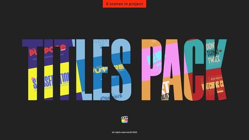 Dynamic Kinetic Typography Titles Pack with Modern Animated Text