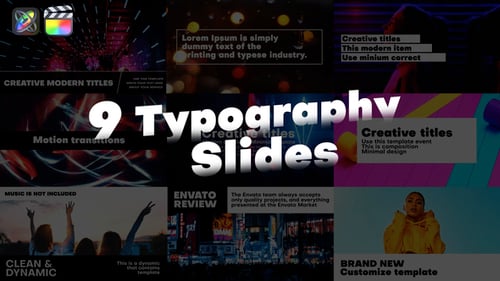 Typography Slides | FCPX