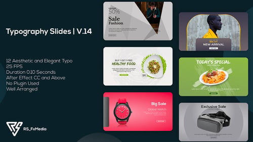 Typography - Commercial Slides V.14