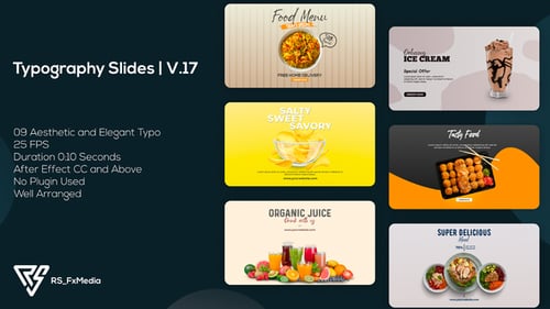 Typography - Food Promo Slides V.17