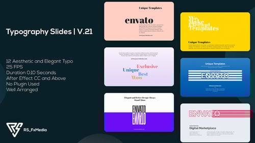Dynamic Minimal Typography Slides: Modern Text Animation and Title Reveals