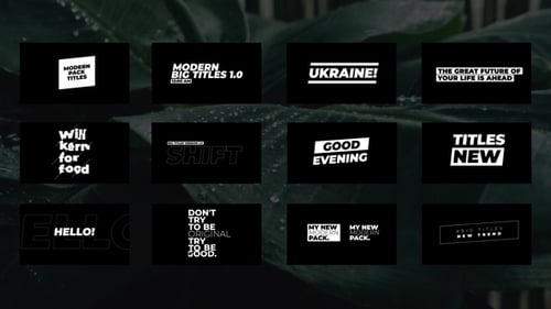 Big Titles 1.0 | Premiere Pro Templates