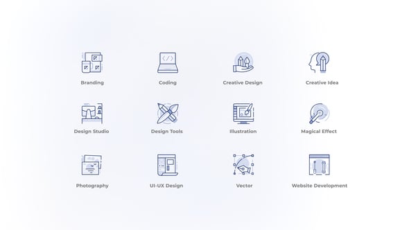 Animated Graphic Design User Interface Icons Pack, Elements ft ...
