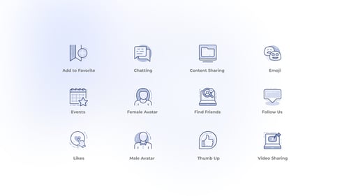 Social Media - User Interface Icons
