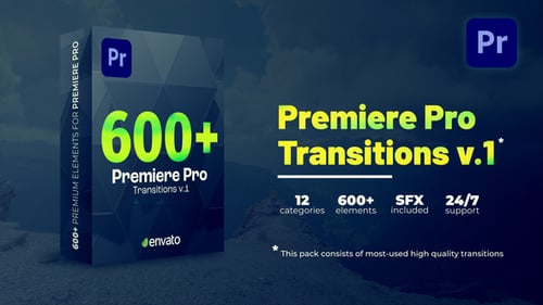 Dynamic Glitch and Futuristic Video Transitions for Premiere Pro