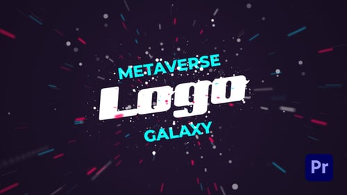 Dynamic Particle Logo Reveal in Cosmic Space