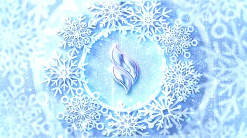 Elegant Snowflake Logo Reveal for Christmas Season