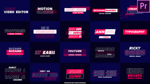 Modern Minimal Typography For Premiere Pro