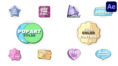 Pop Art Titles | After Effects